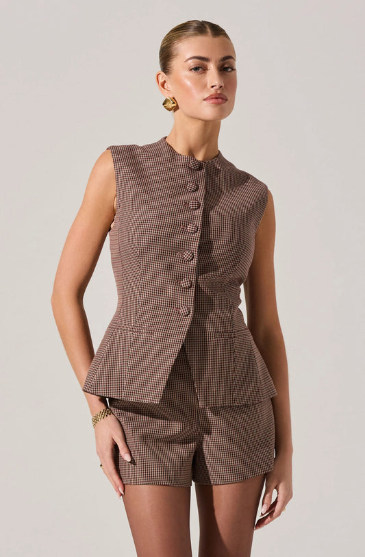Kennedy High Neck Cutaway Vest