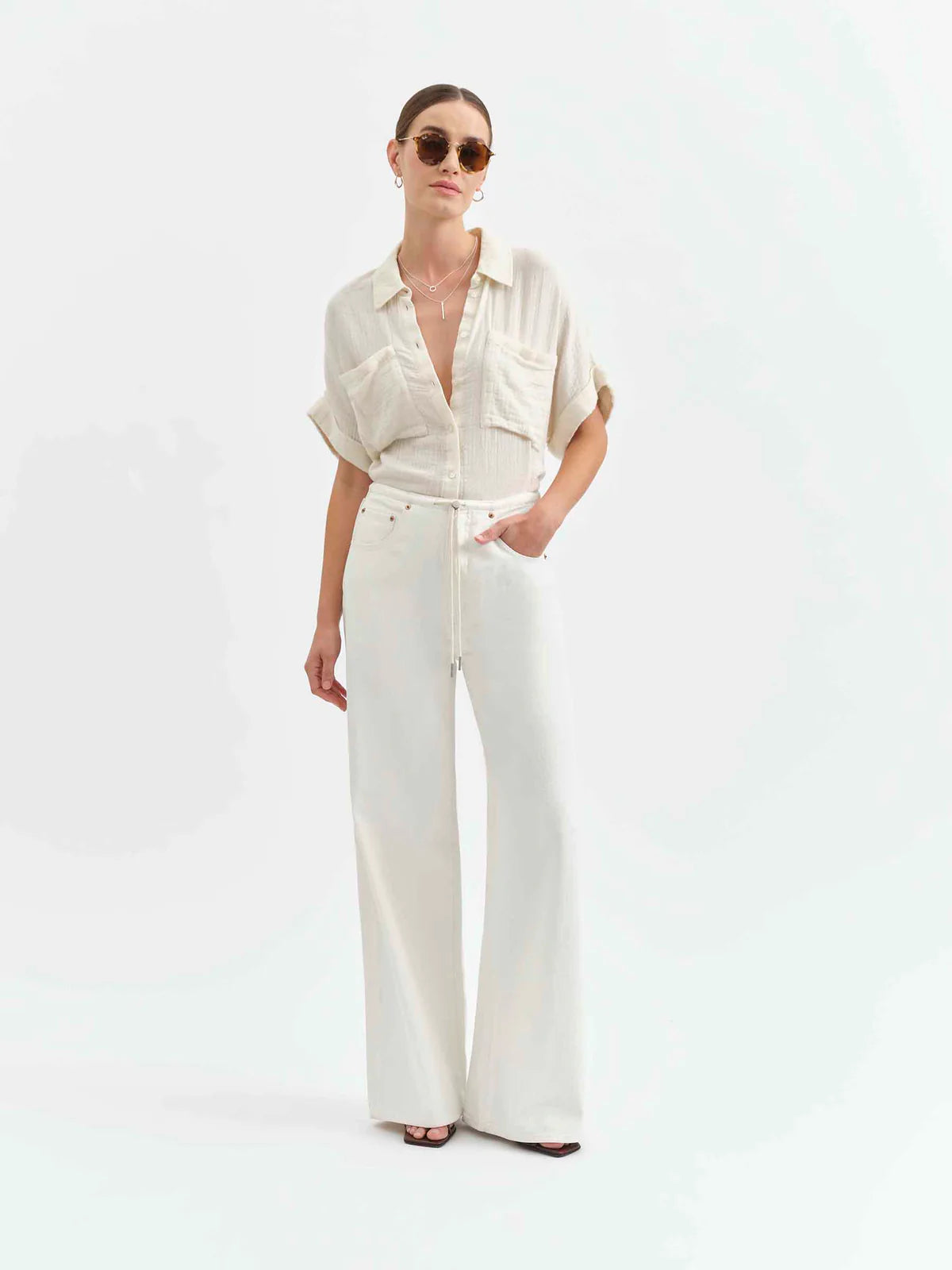 Madison Mid Rise Wide Leg