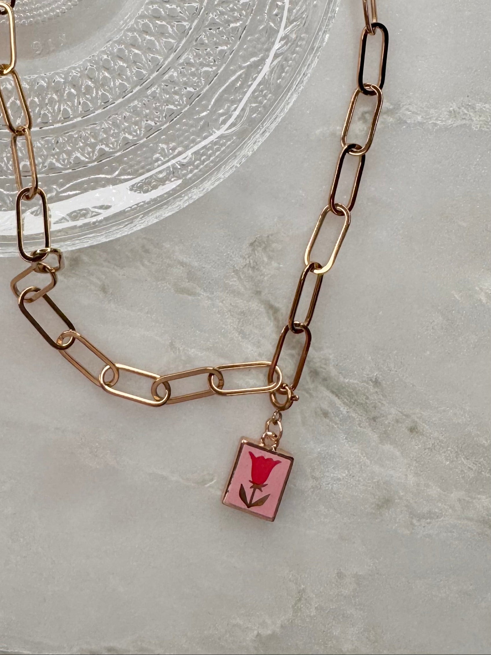 Red Tulip Charm