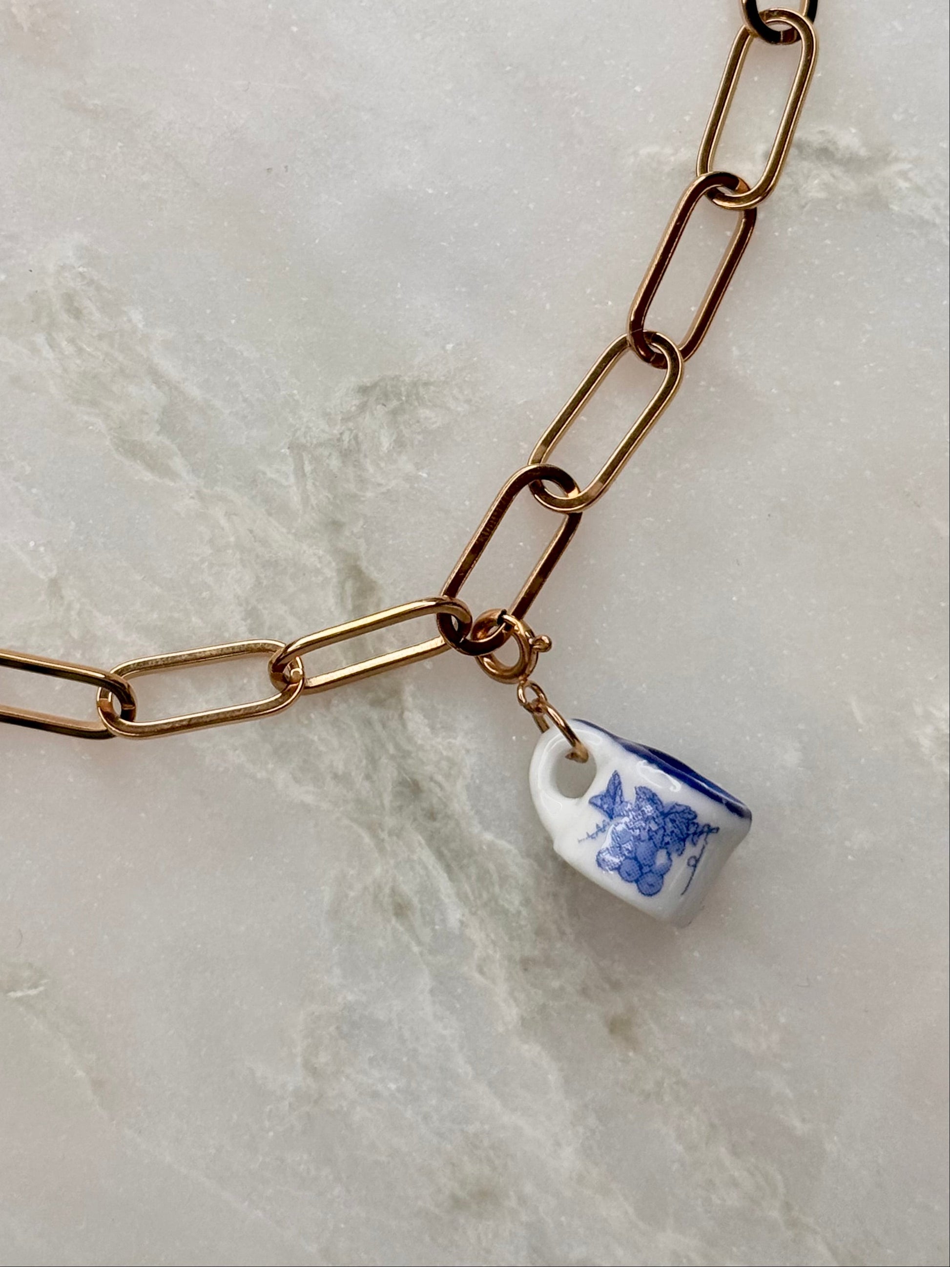 Ceramic Tea Cup Charm