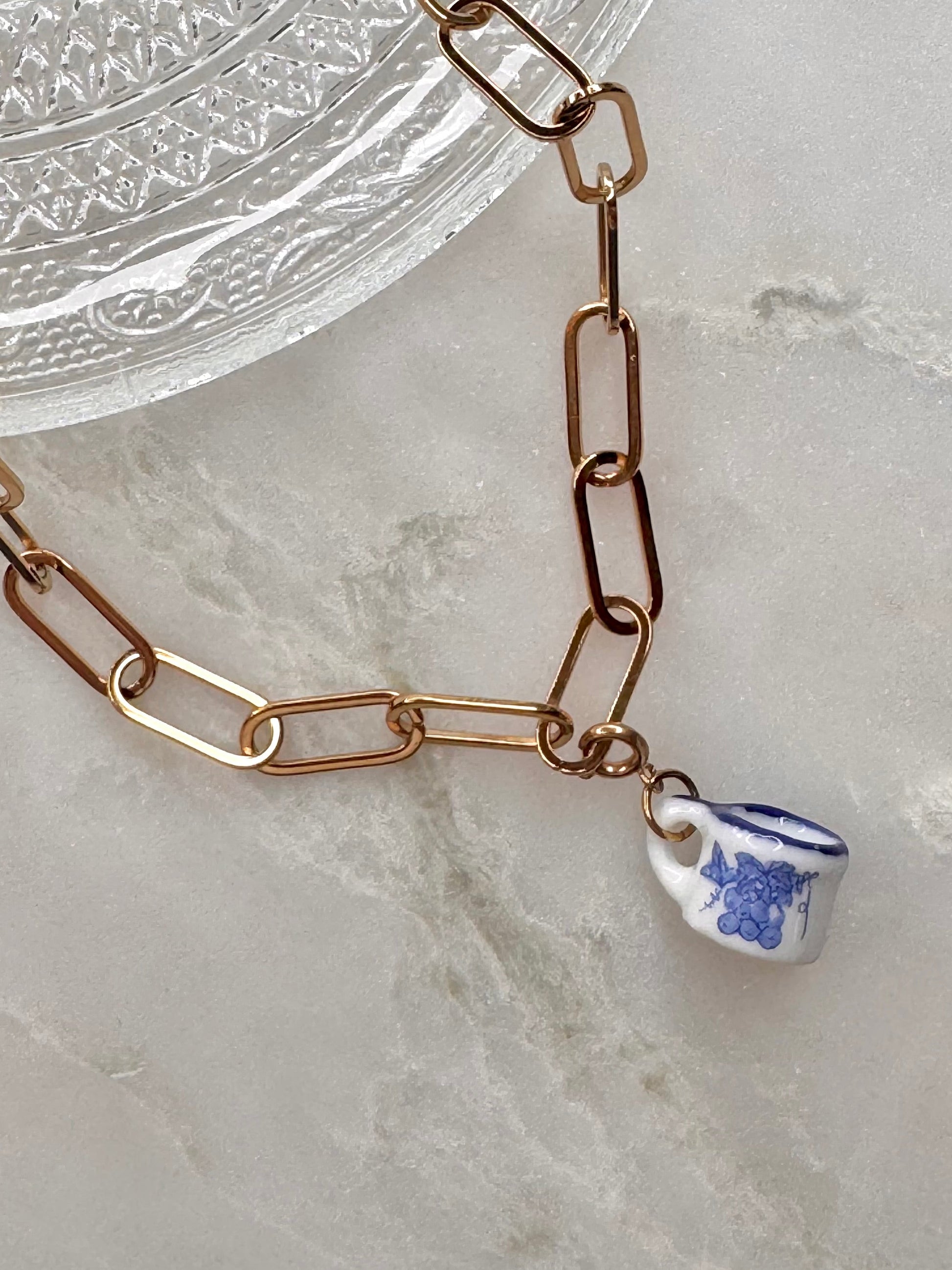 Ceramic Tea Cup Charm