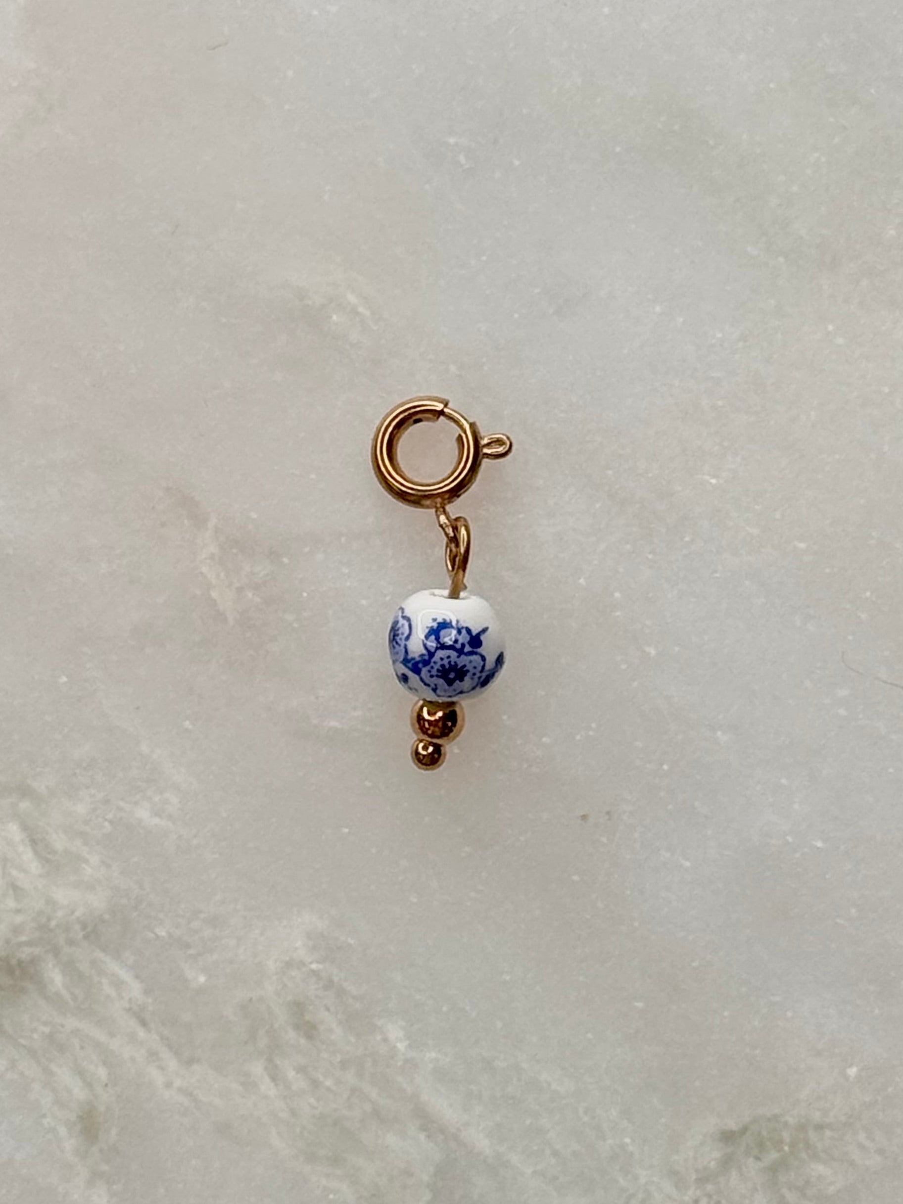 Ceramic Floral Bead Charm