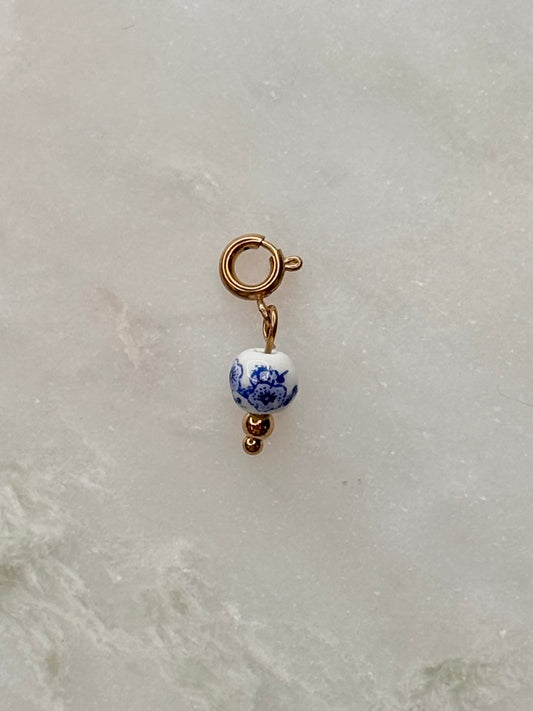 Ceramic Floral Bead Charm