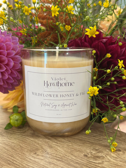 Wildflower Honey & Fig Candle, 12oz