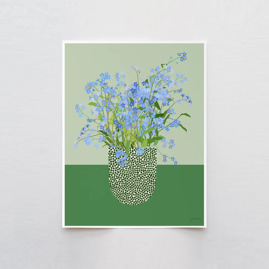 Forget Me Not, Signed Art Print