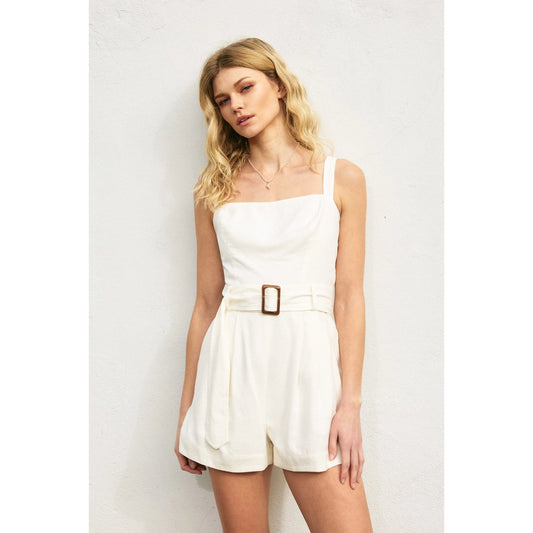 Charleston Romper Ivory