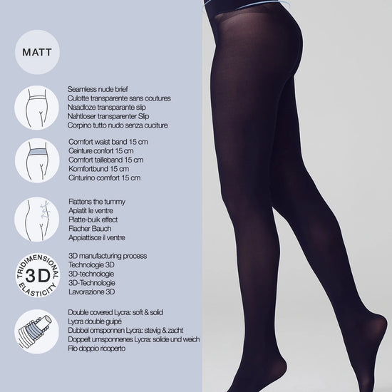 Seamless Tights - 50 Denier, Opaque Tights