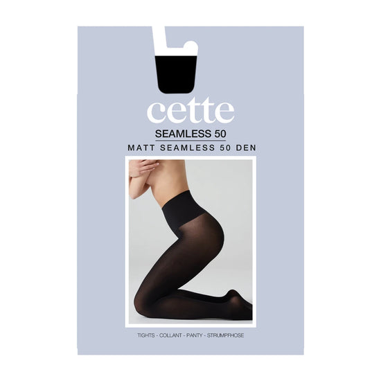 Seamless Tights - 50 Denier, Opaque Tights Black
