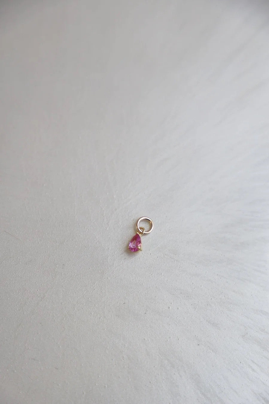 Teardrop Birthstone Charm
