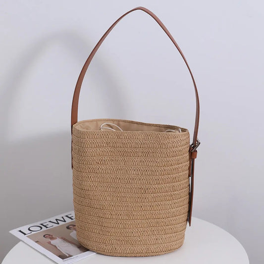 Savannah Woven Bucket Bag