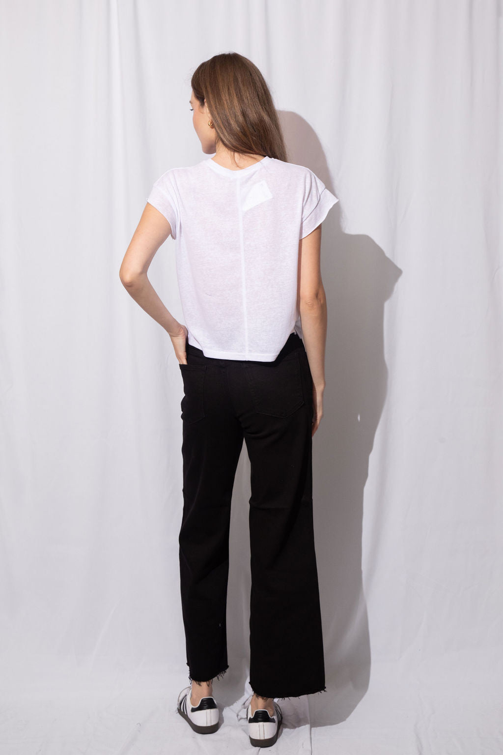 Mid Rise Wide Leg