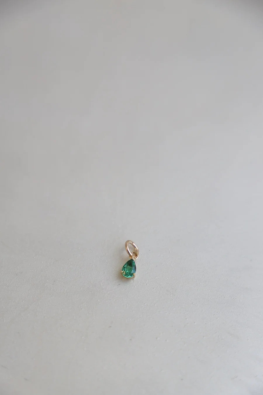 Teardrop Birthstone Charm