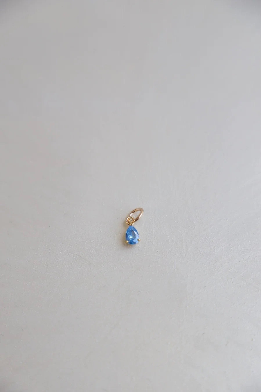 Teardrop Birthstone Charm