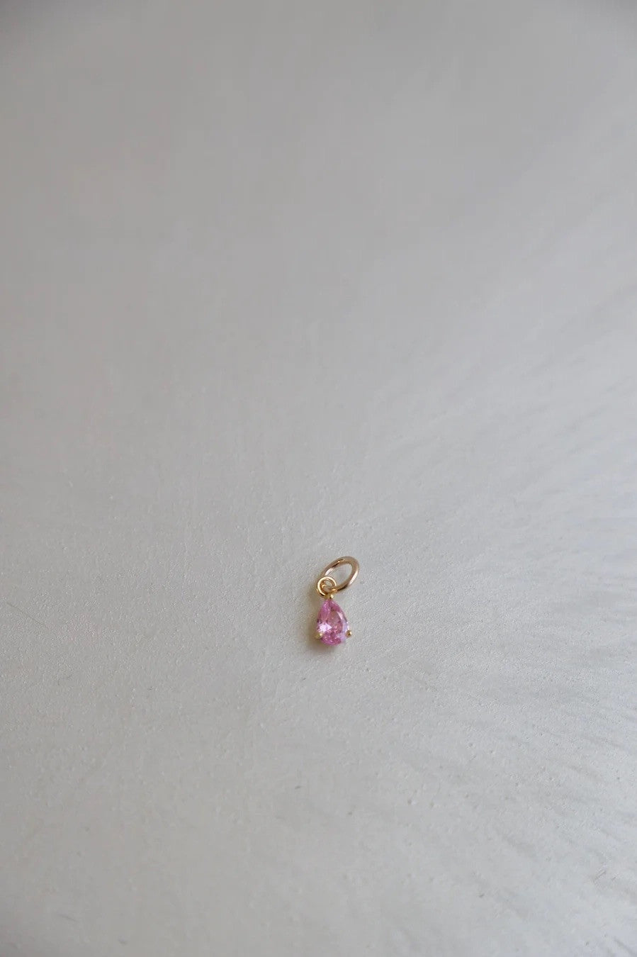 Teardrop Birthstone Charm