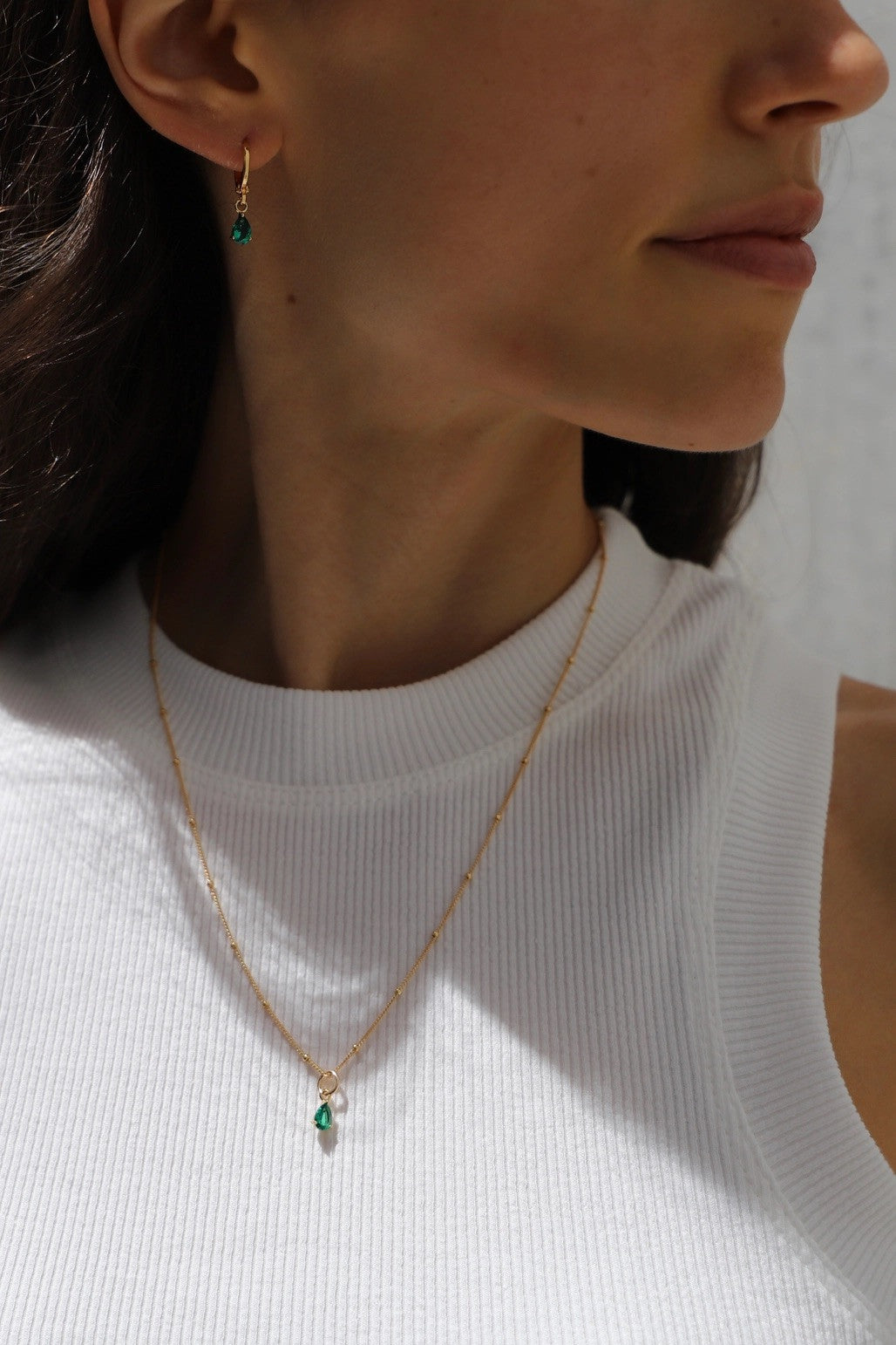 Teardrop Birthstone Charm