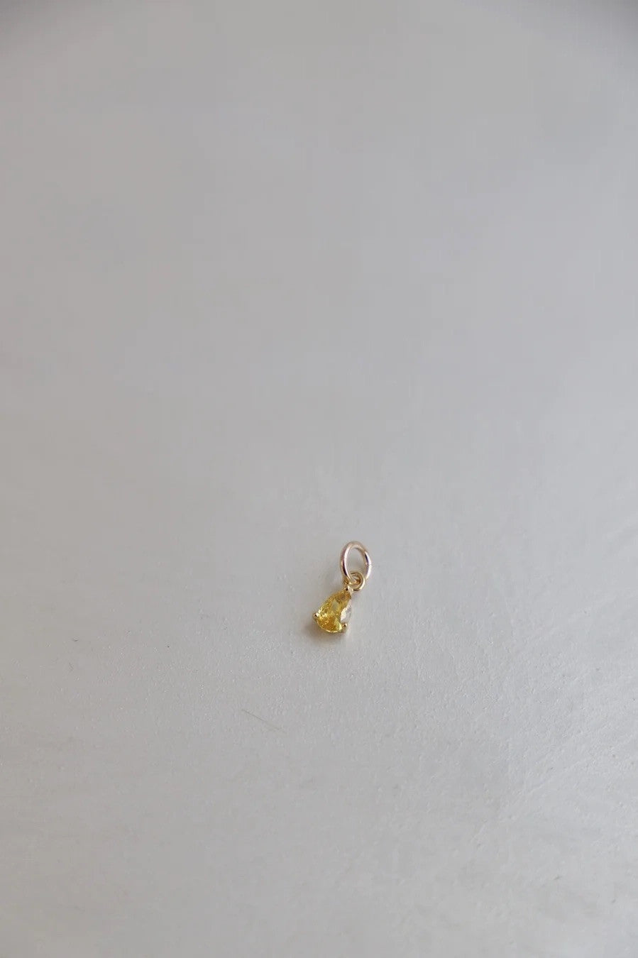 Teardrop Birthstone Charm