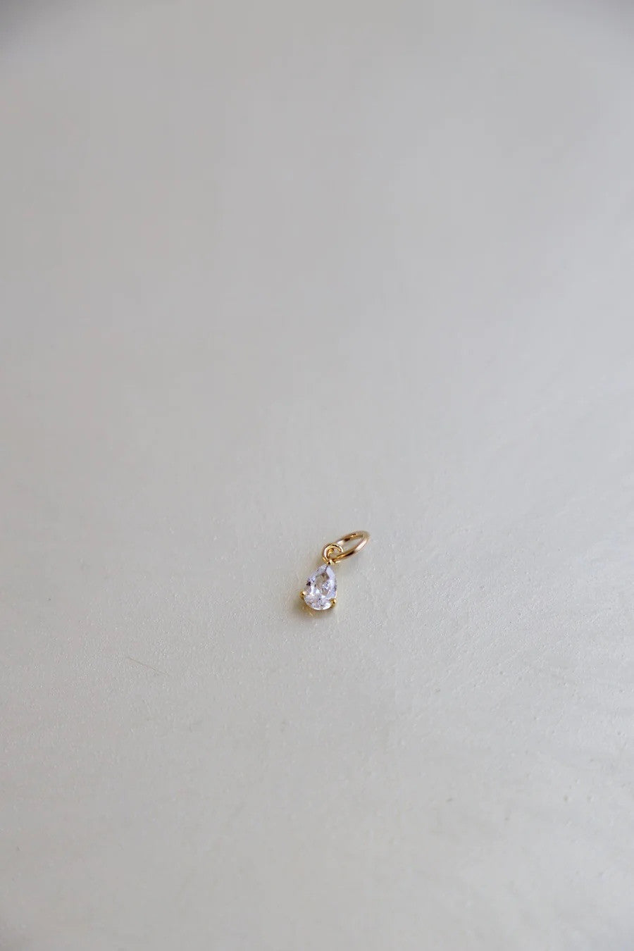 Teardrop Birthstone Charm