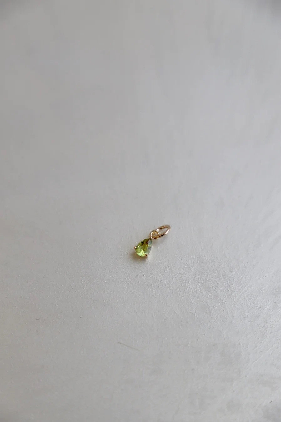 Teardrop Birthstone Charm