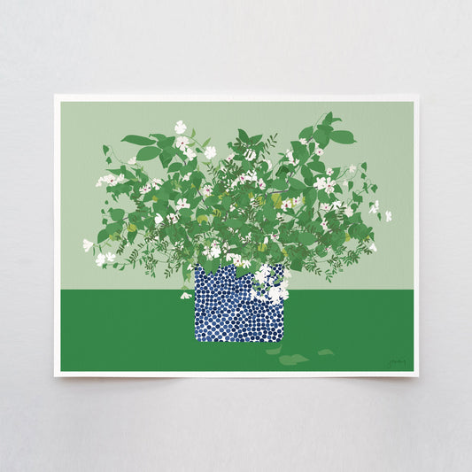 Japanese Snowbell Still Life, Signed Art Print