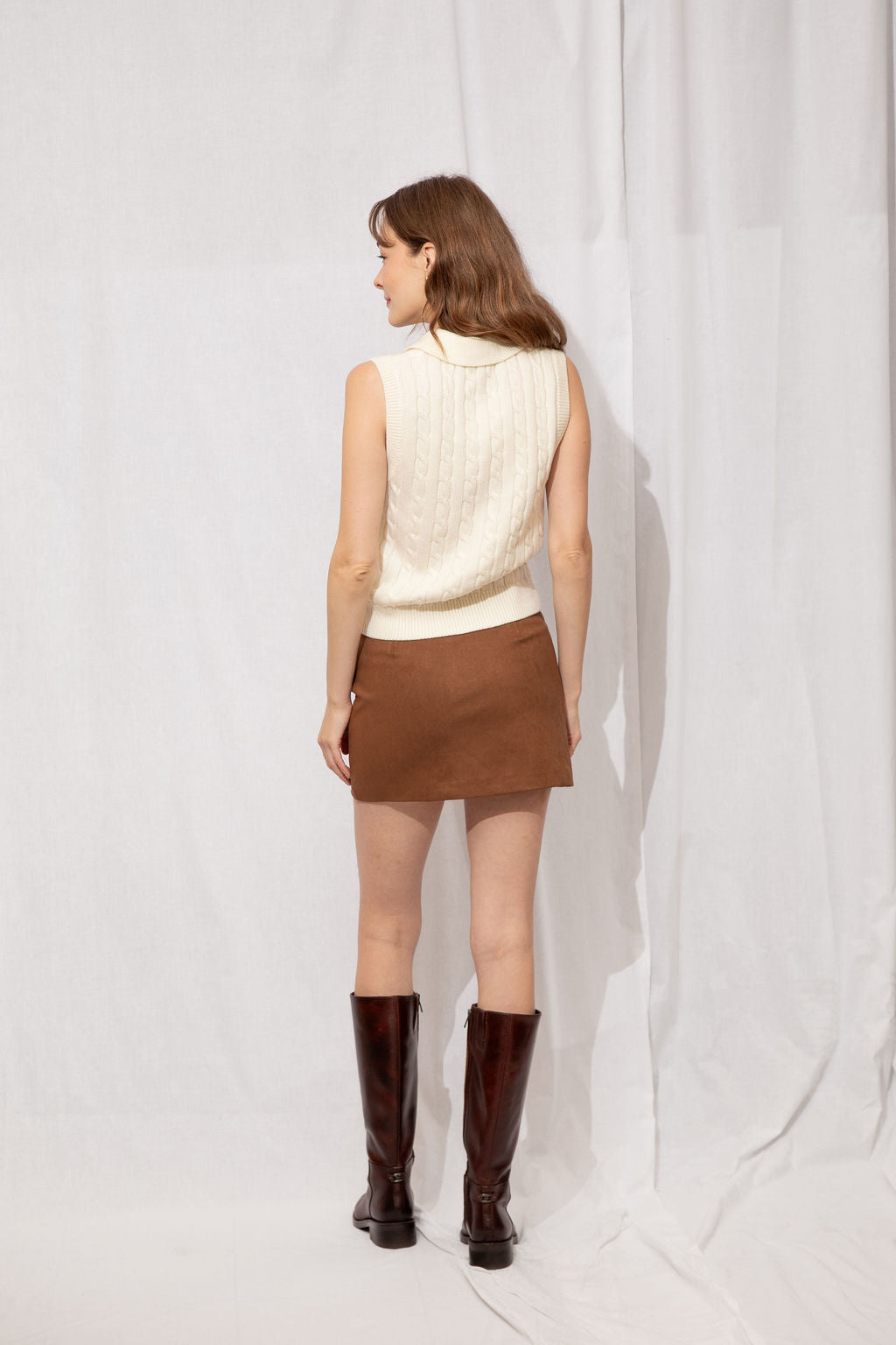 Venus Cable Knit Vest