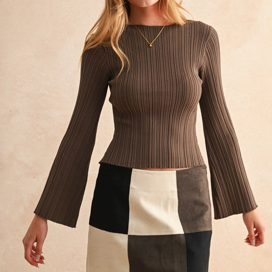 Lily Ribbed Long Sleeve