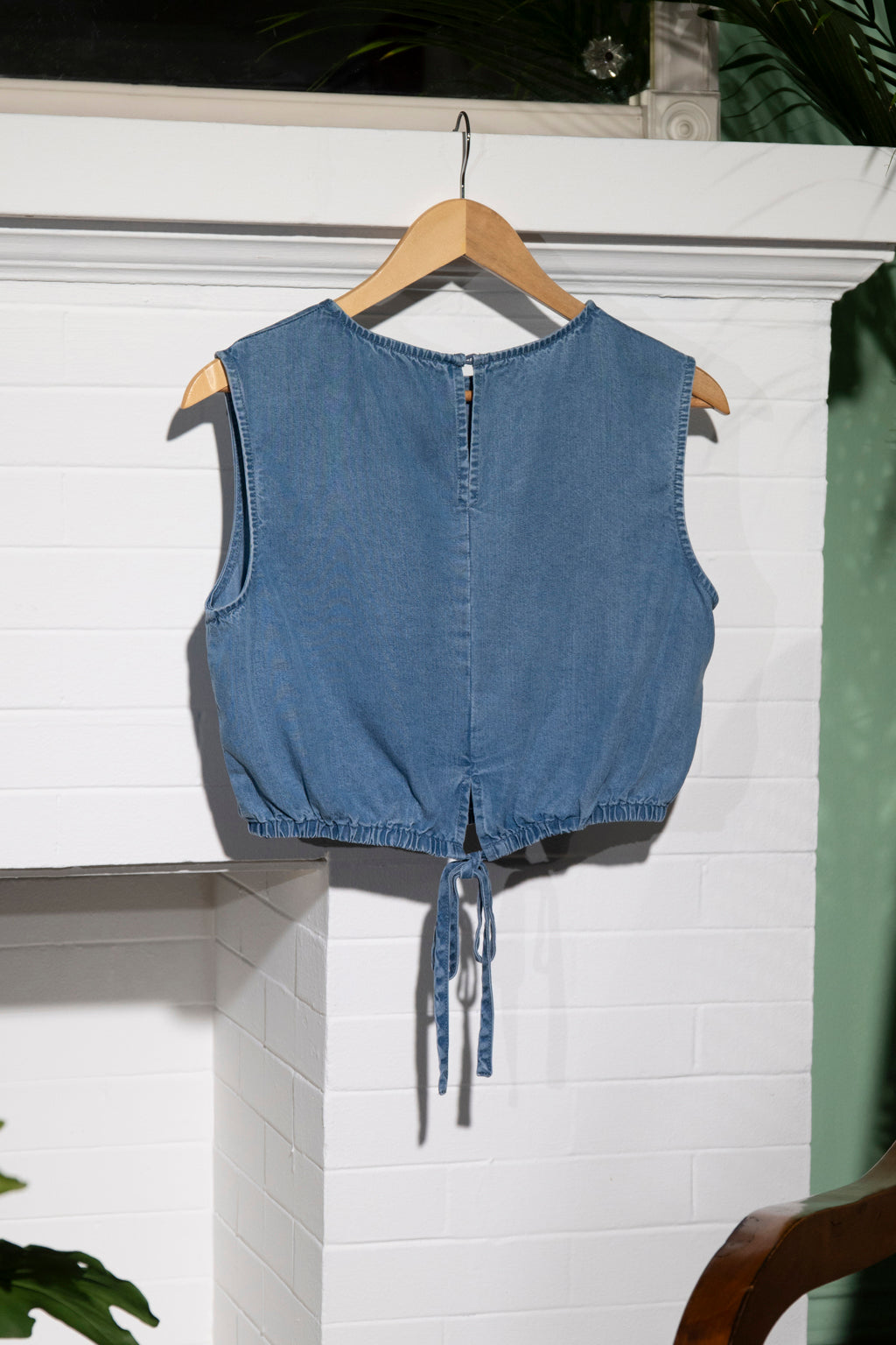 Caroline Cropped Denim Top