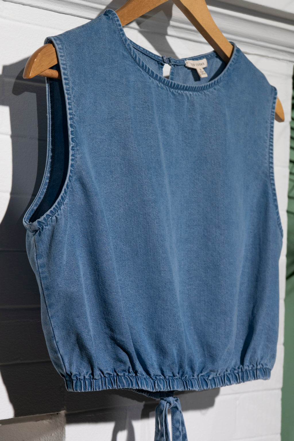 Caroline Cropped Denim Top