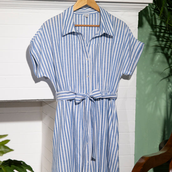 Drew Striped Shirt Dress