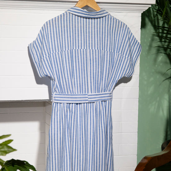 Drew Striped Shirt Dress