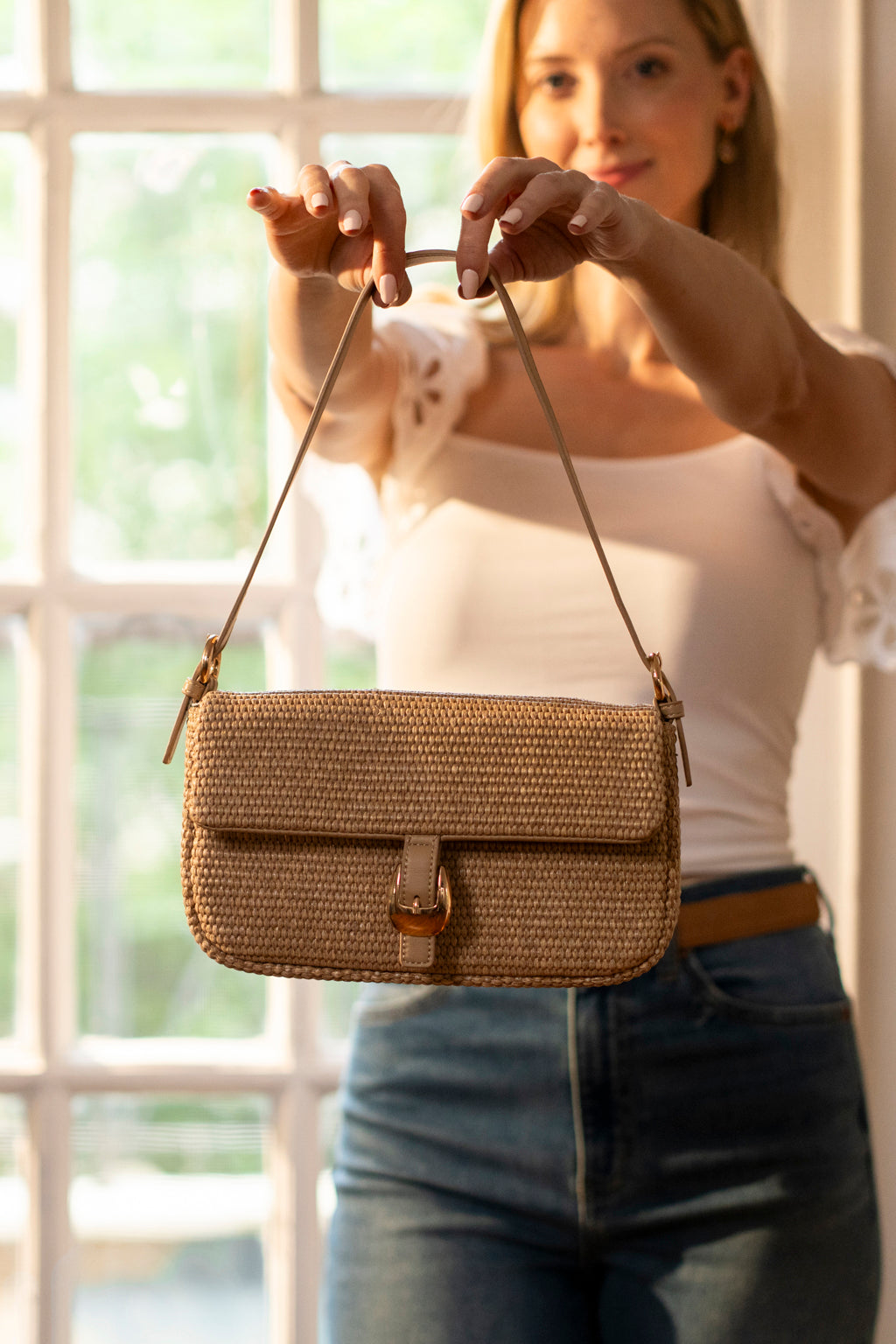Gloria Straw Bag Natural