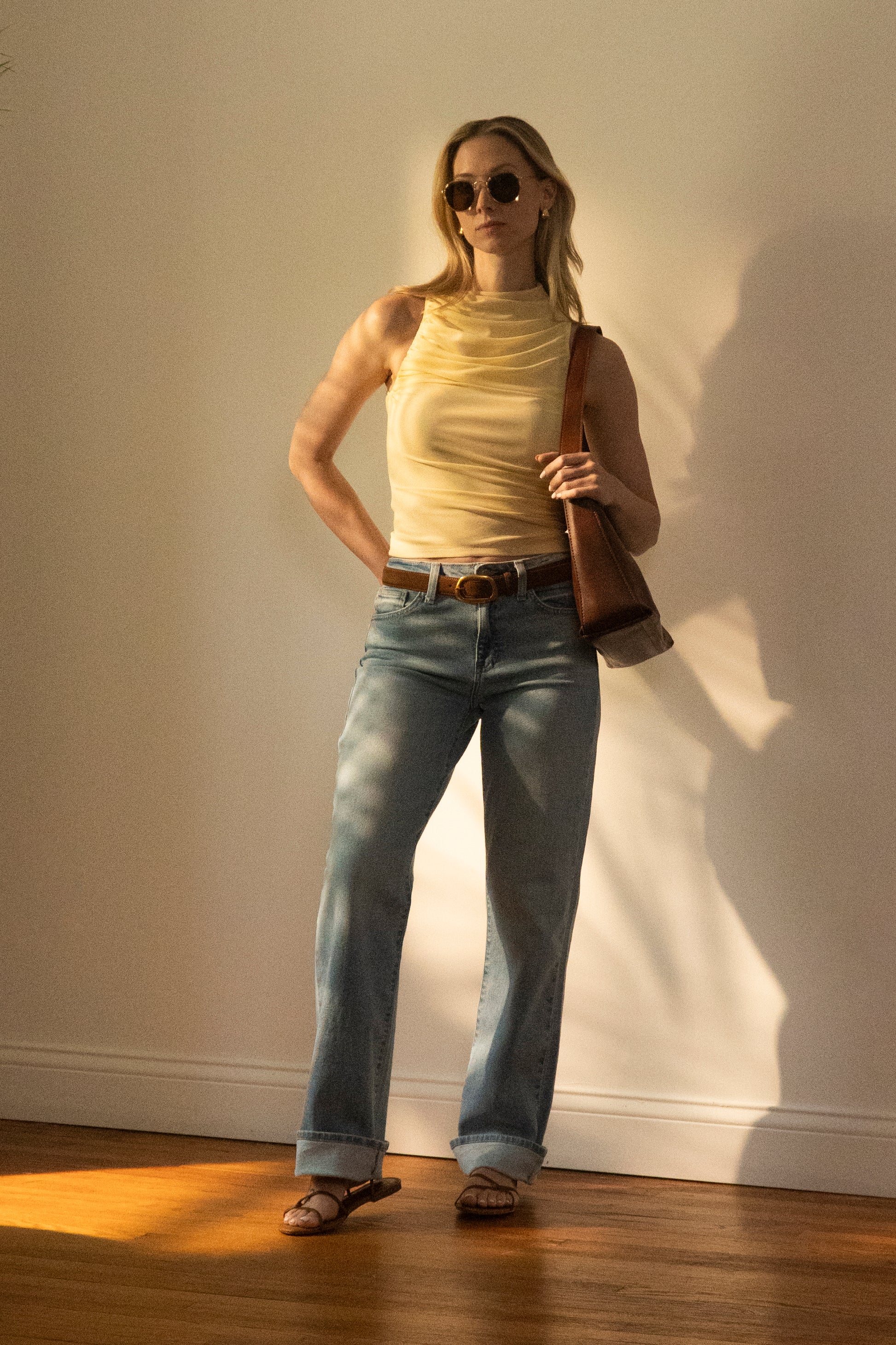 Rachelle Mock Neck Top