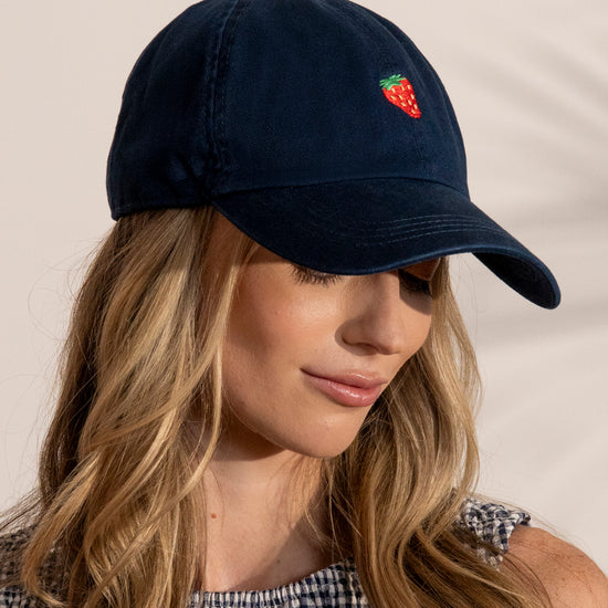 Strawberry Embroidered Hat