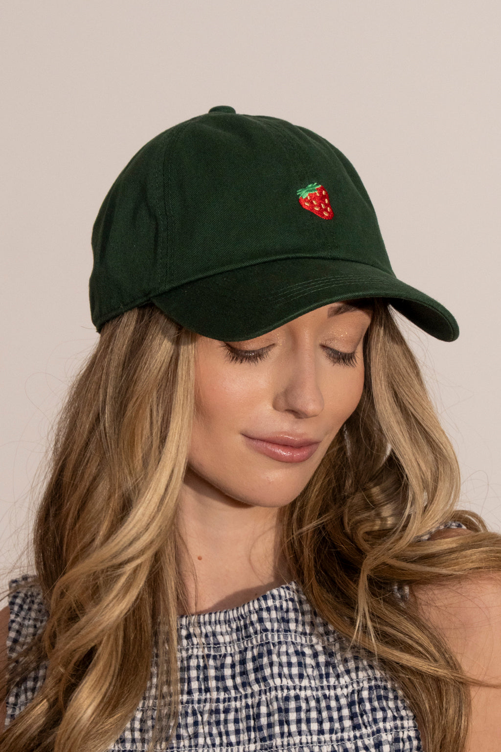 Strawberry Embroidered Hat