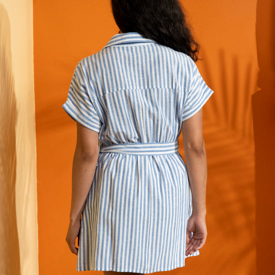 Drew Striped Shirt Dress