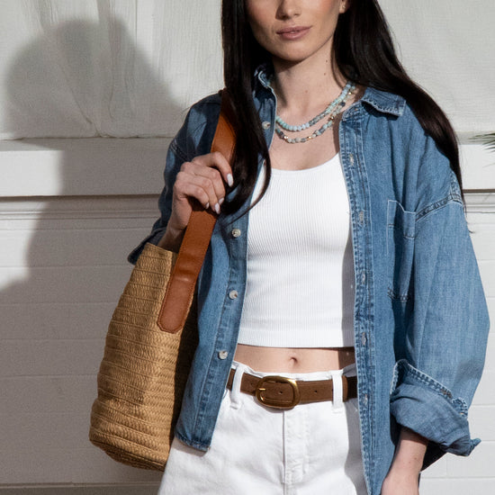 Savannah Woven Bucket Bag