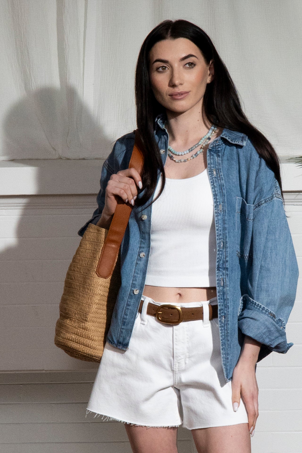 Savannah Woven Bucket Bag