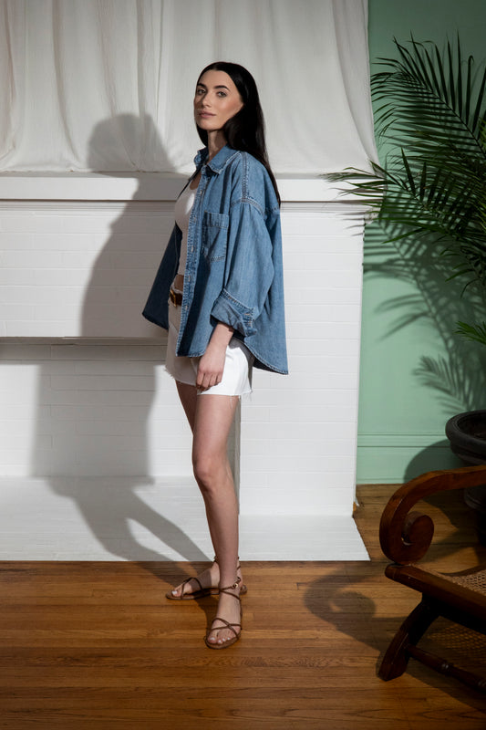 Frannie Denim Top