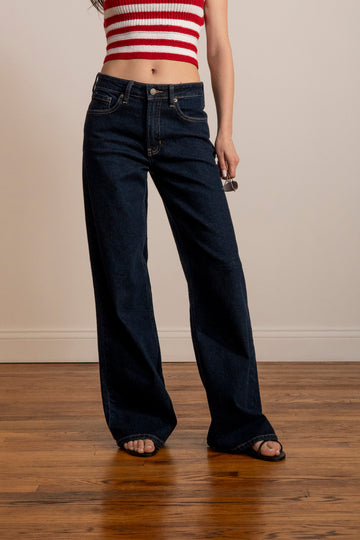 High Rise Palazzo Wide Leg