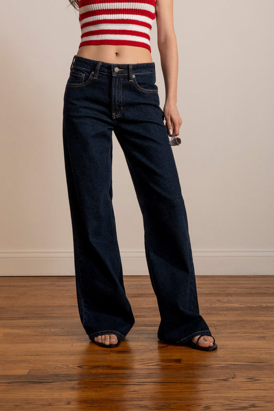 High Rise Palazzo Wide Leg