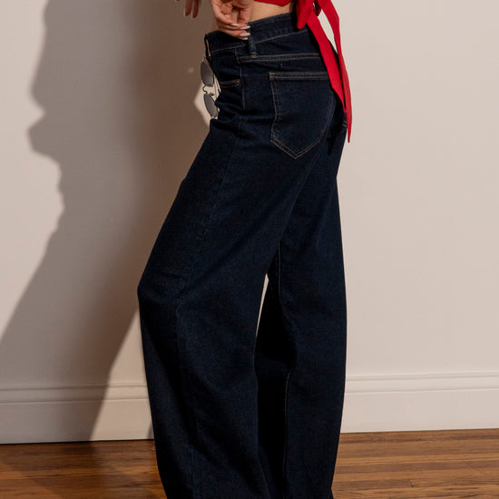 High Rise Palazzo Wide Leg