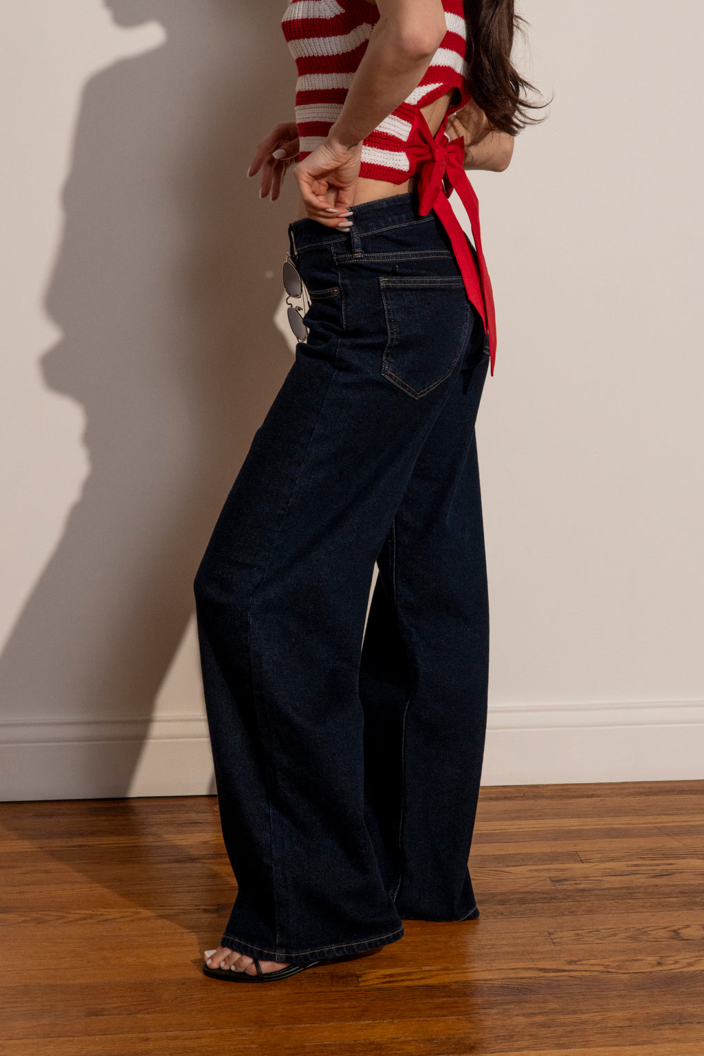 High Rise Palazzo Wide Leg