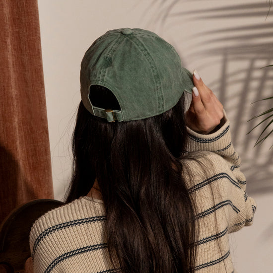 Oui Croissant Embroidered Cap