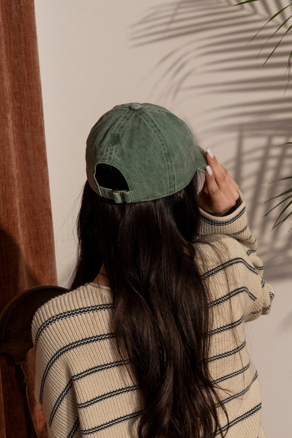 Oui Croissant Embroidered Cap