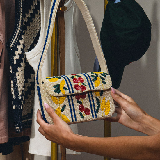 Beaded Cherry Bag