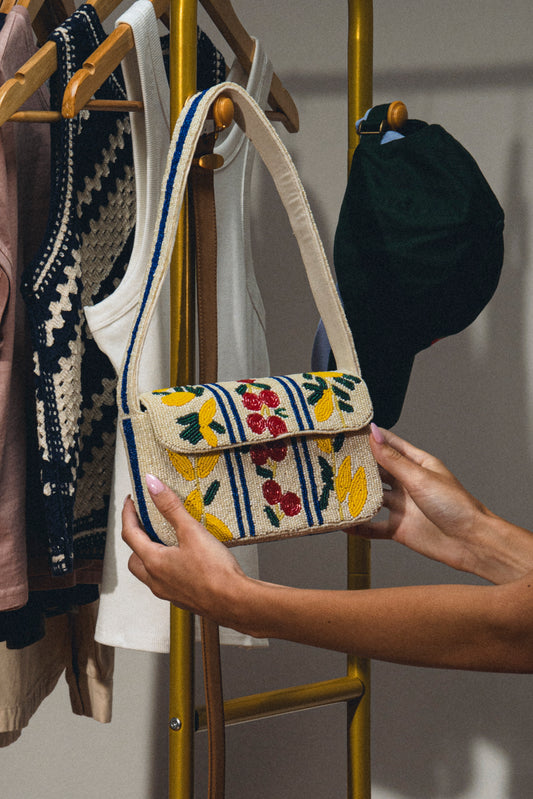 Beaded Cherry Bag