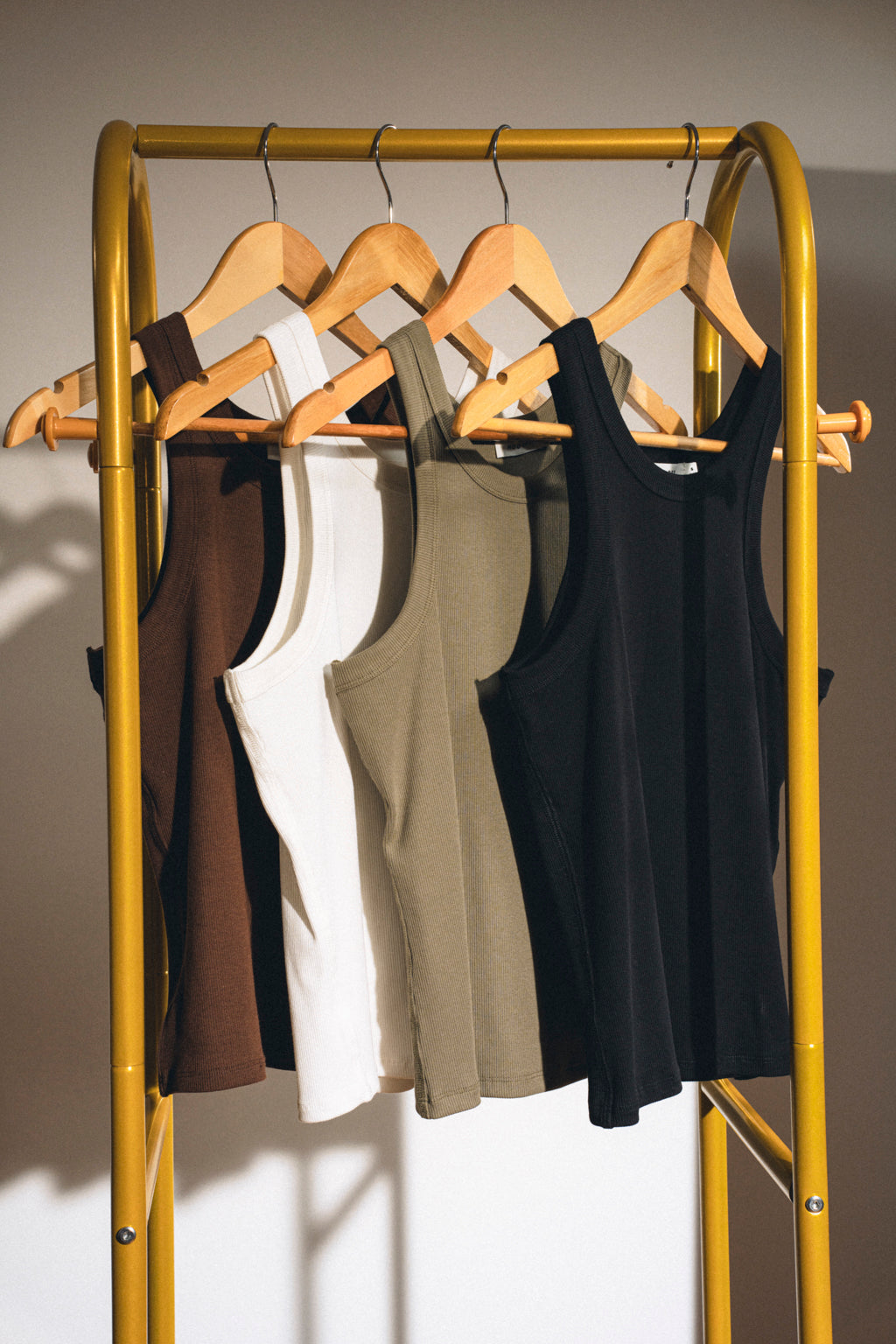 Alia Ribbed Tank White