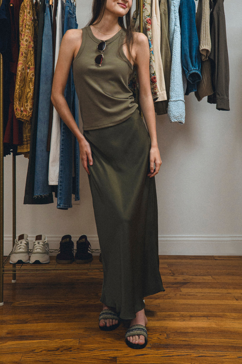 Renna Satin Skirt