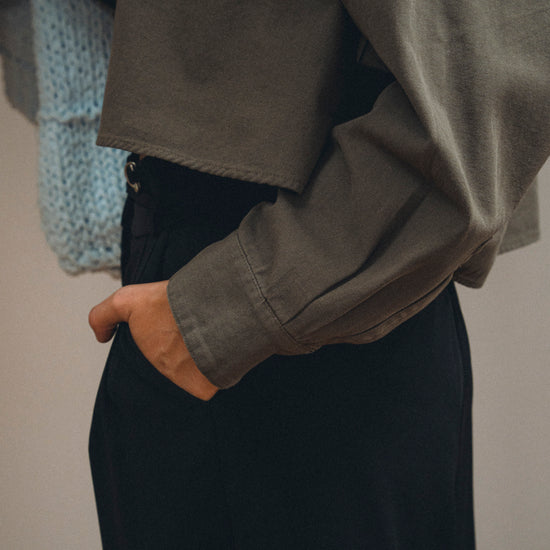 Tomasa Cropped Button Up