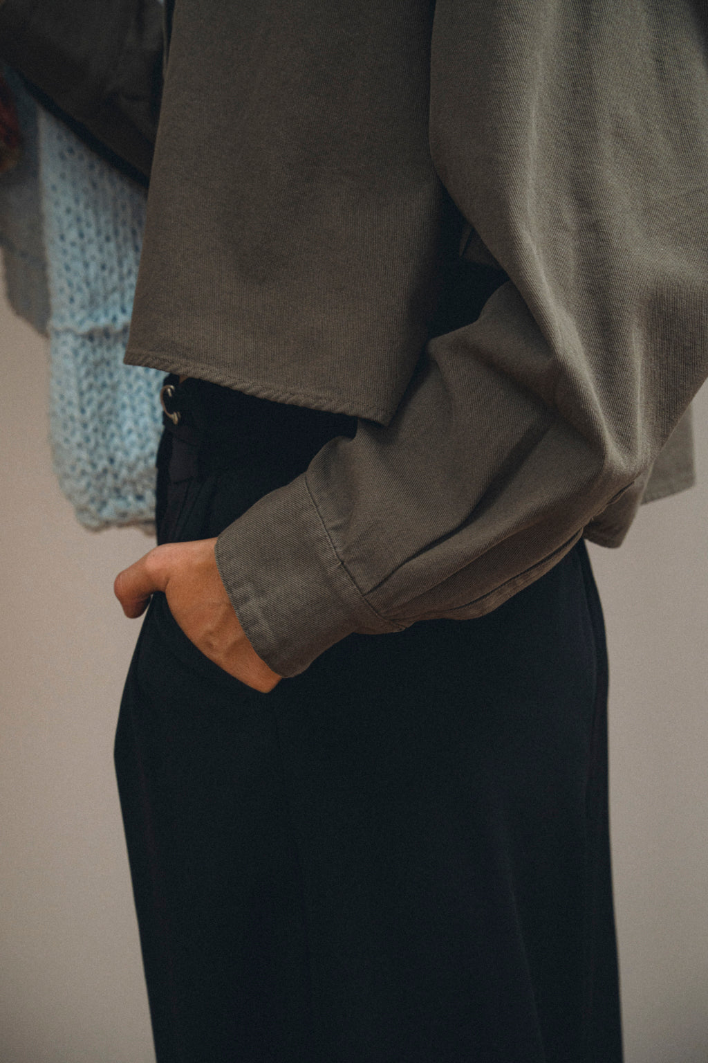 Tomasa Cropped Button Up
