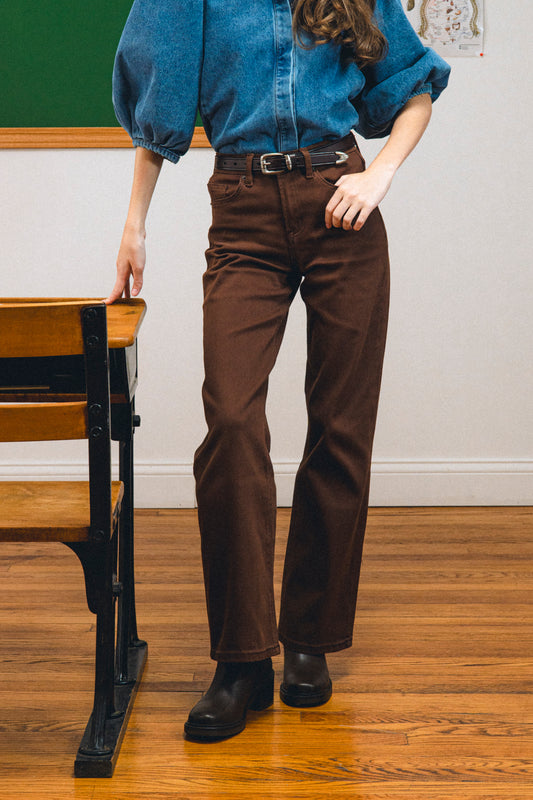 High Rise Slim Wide Leg MD